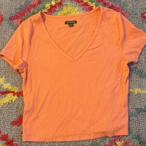 coral pink crop top from wild fable